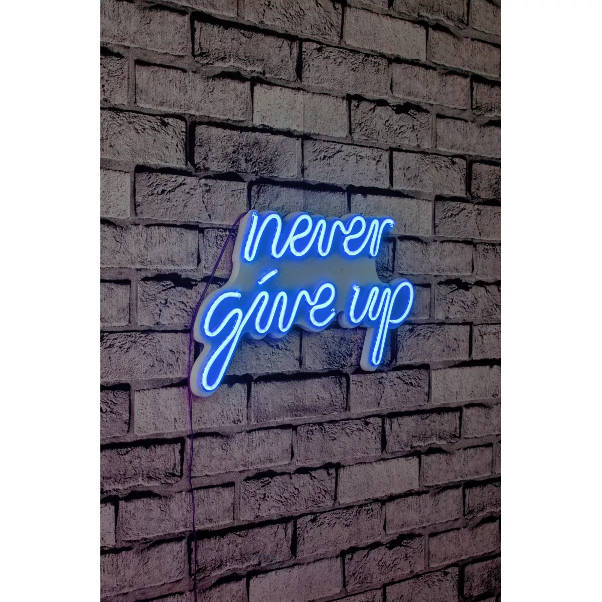 Ѕидна LED декорација Never Give Up - Blue