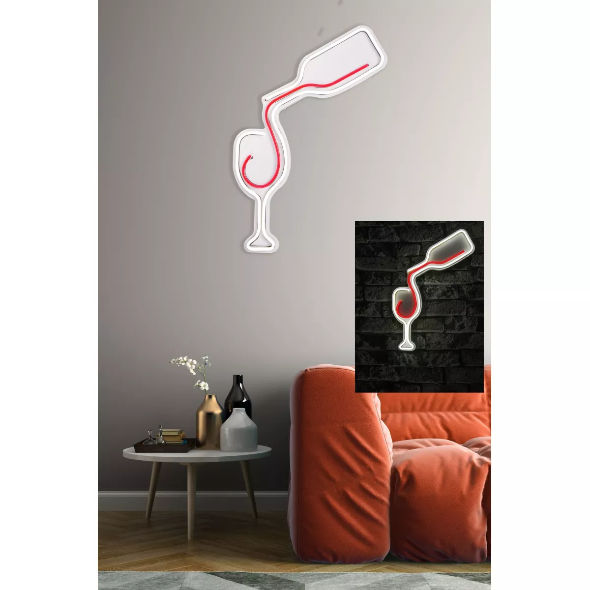 Ѕидна LED декорација Wine - White, Red