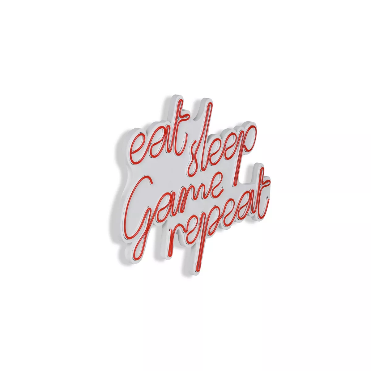 Ѕидна LED декорација eat sleep game repeat - red