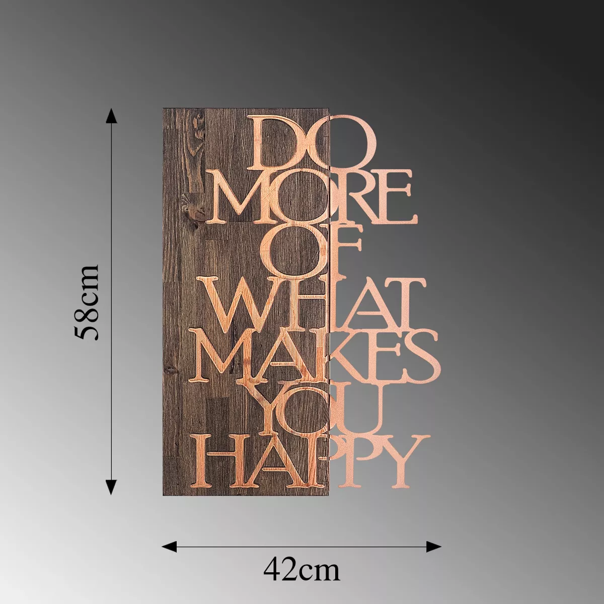 Ѕиден украс Do More Of What Makes You Happy - Copper