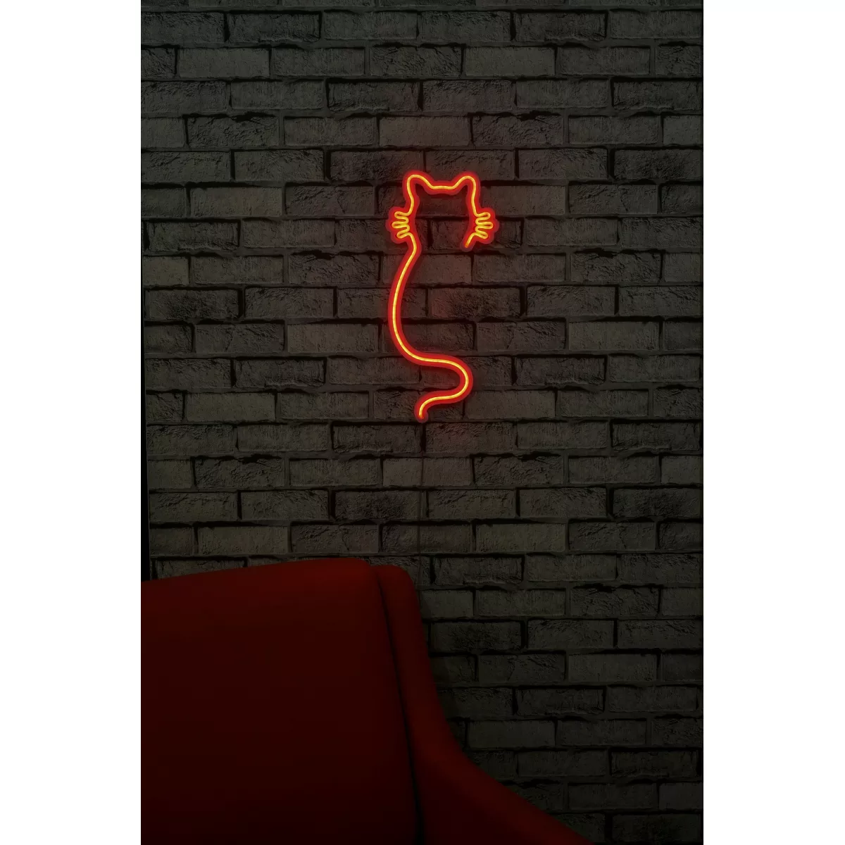 Ѕидна LED декорација Cat - Red