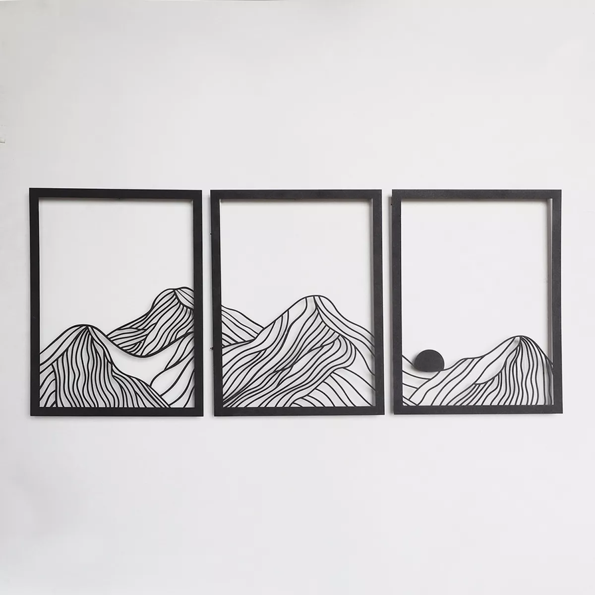 Метална ѕидна декорација Mountain Landscape Set of 3- APT742 S