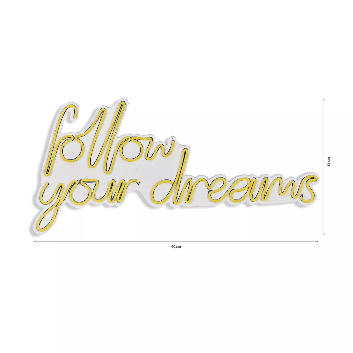 Ѕидна LED декорација Follow Your Dreams - Yellow