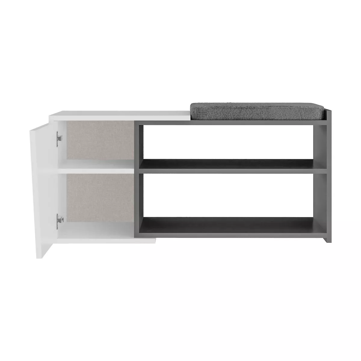 Чевларник Fiona Bench - Anthracite, White