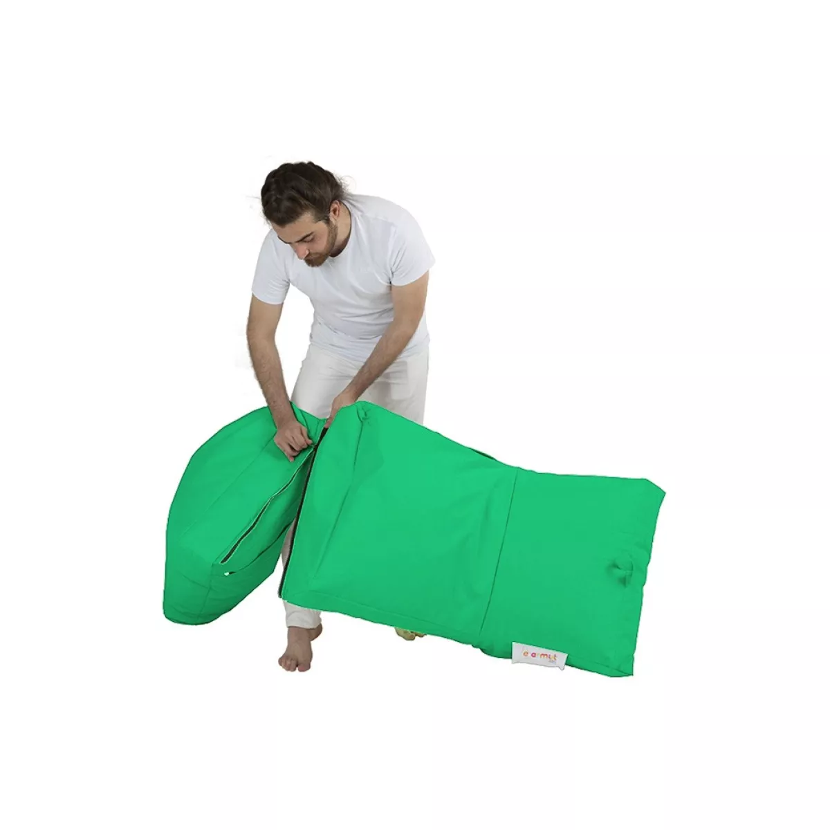 Bean Bag Siesta Sofa Bed Pouf - Green