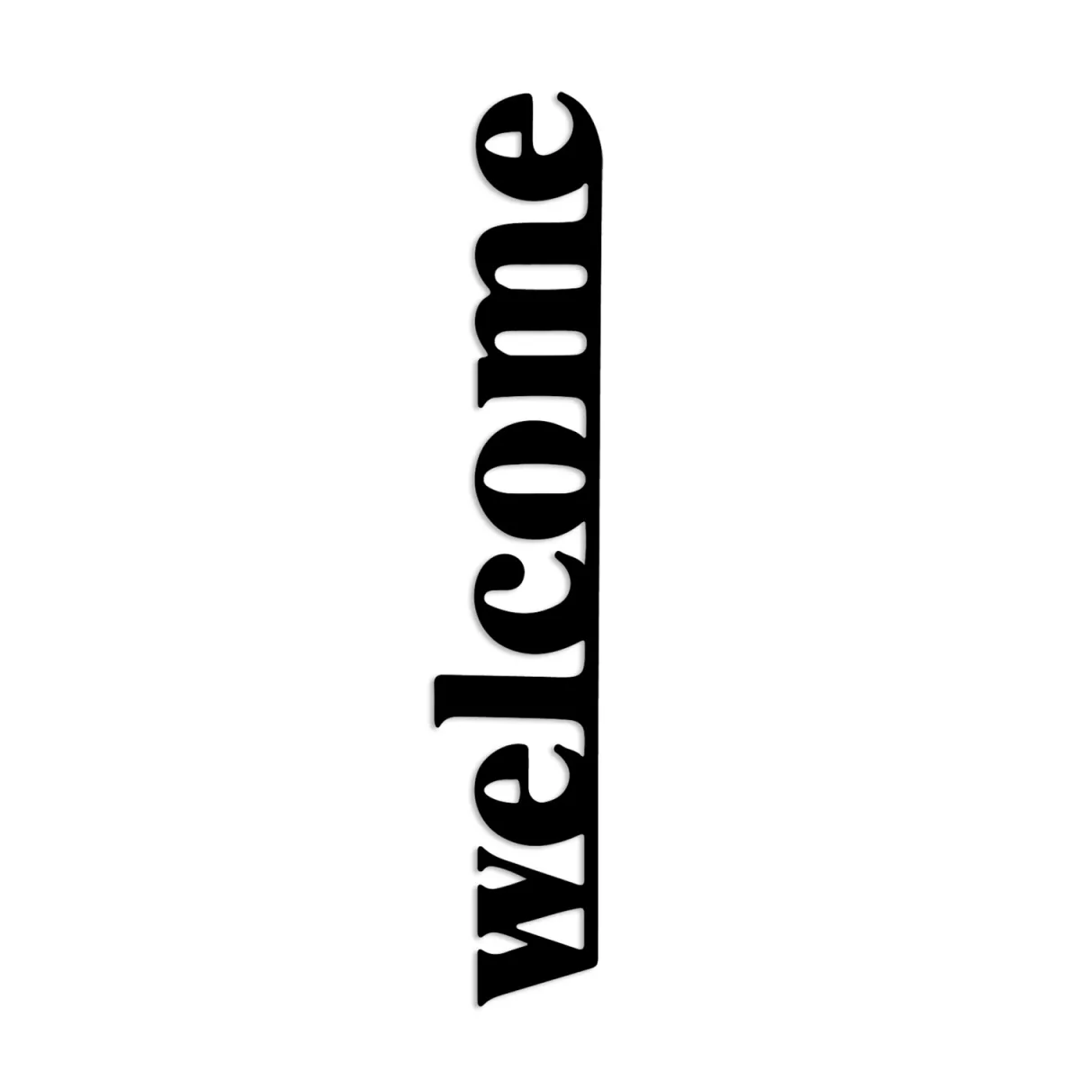 Метална ѕидна декорација Welcome-5