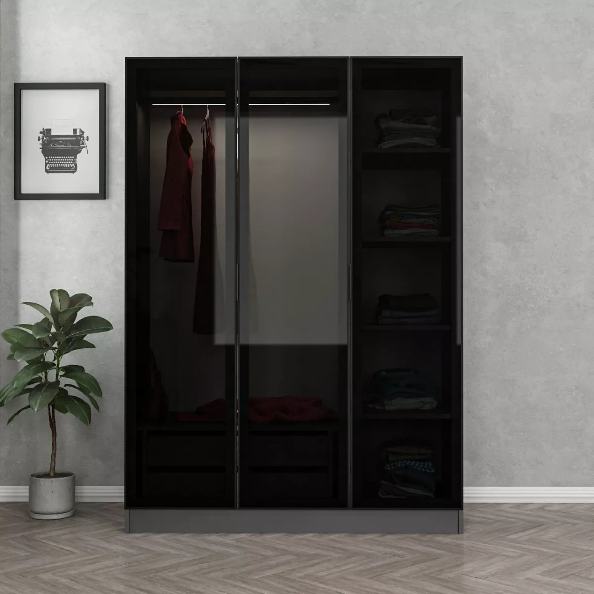 Плакар Kale Anthracite Black - 2272