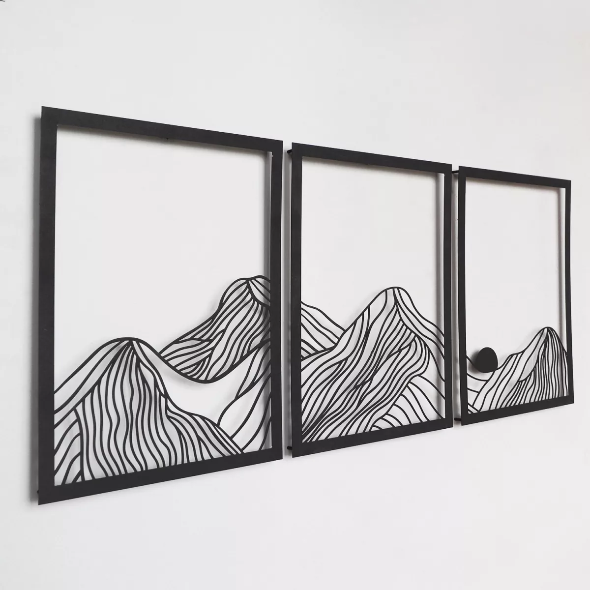 Метална ѕидна декорација Mountain Landscape Set of 3- APT742 S