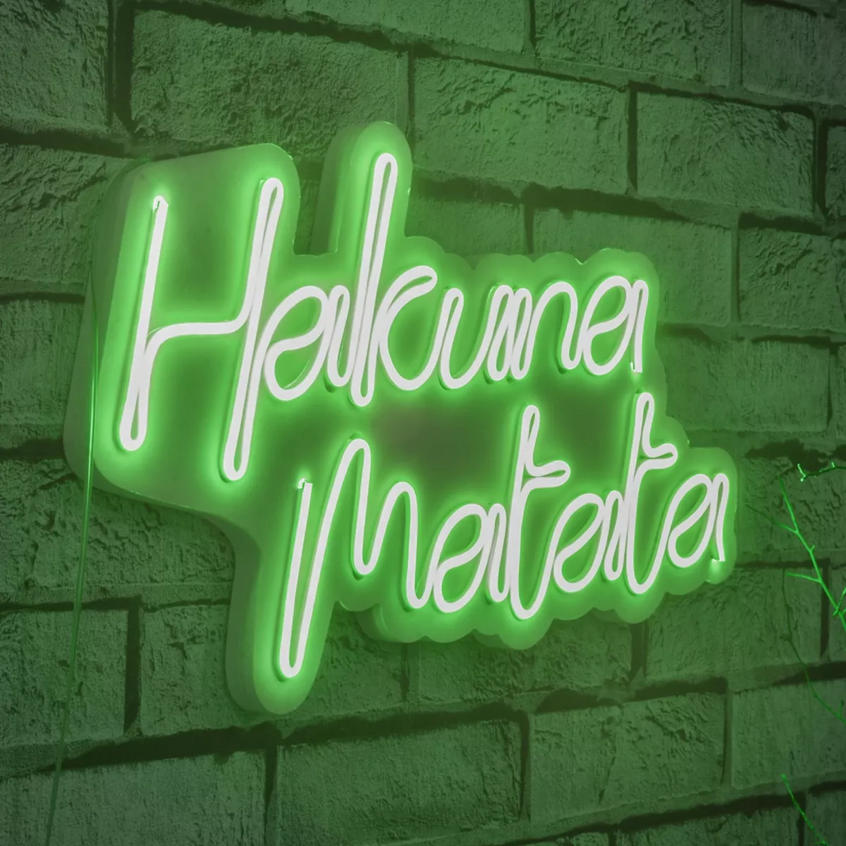 Ѕидна LED декорација Hakuna Matata - Green