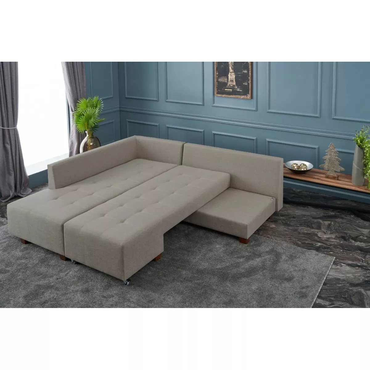 Софа Manama Corner Sofa Bed Left - Cream