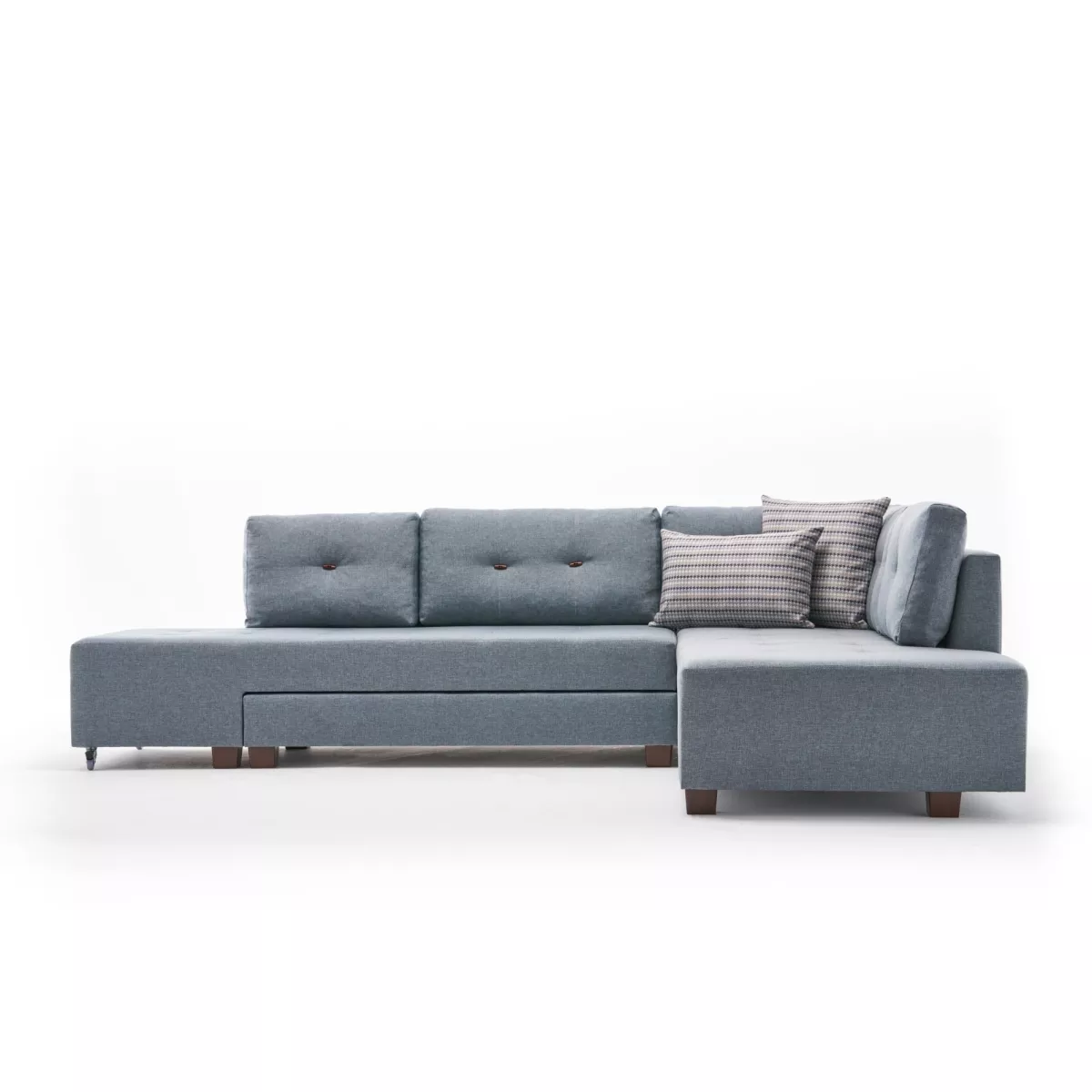 Софа Manama Corner Sofa Bed Right - Light Blue