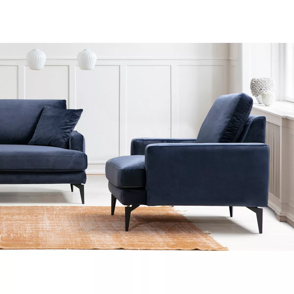 Фотеља Papira Armchair - Navy Blue