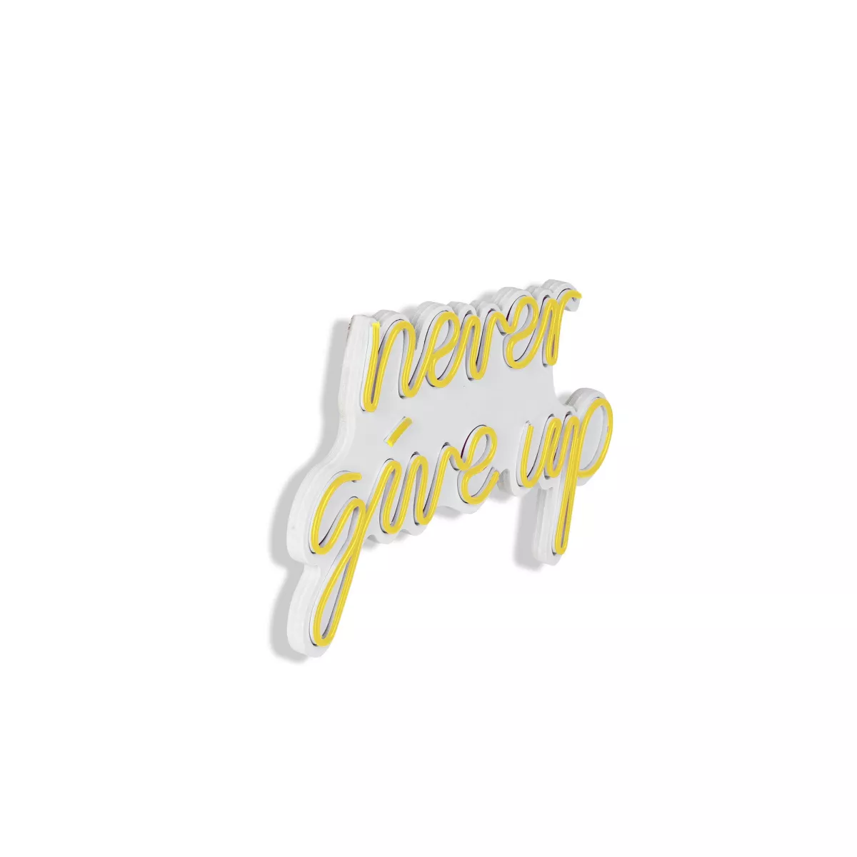 Ѕидна LED декорација Never Give Up - Yellow