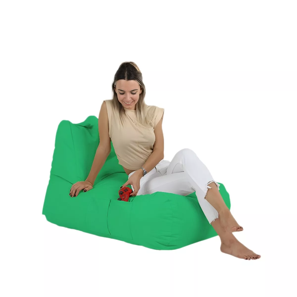 Bean Bag Trendy Comfort Bed Pouf - Green