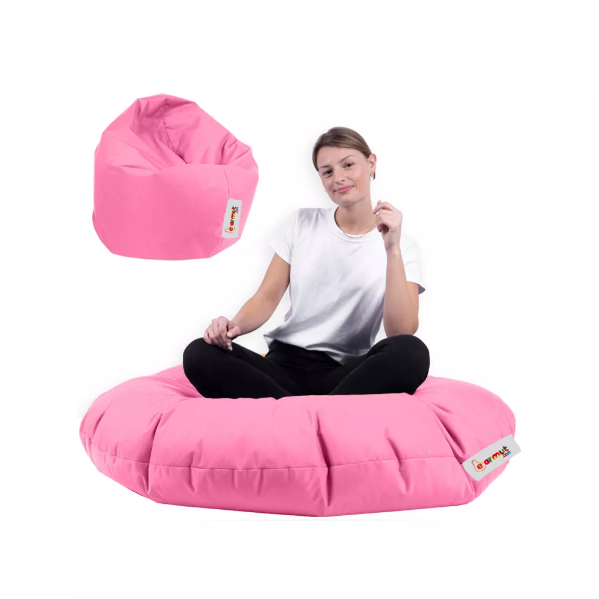 Bean Bag Iyzi 100 Cushion Pouf - Pink