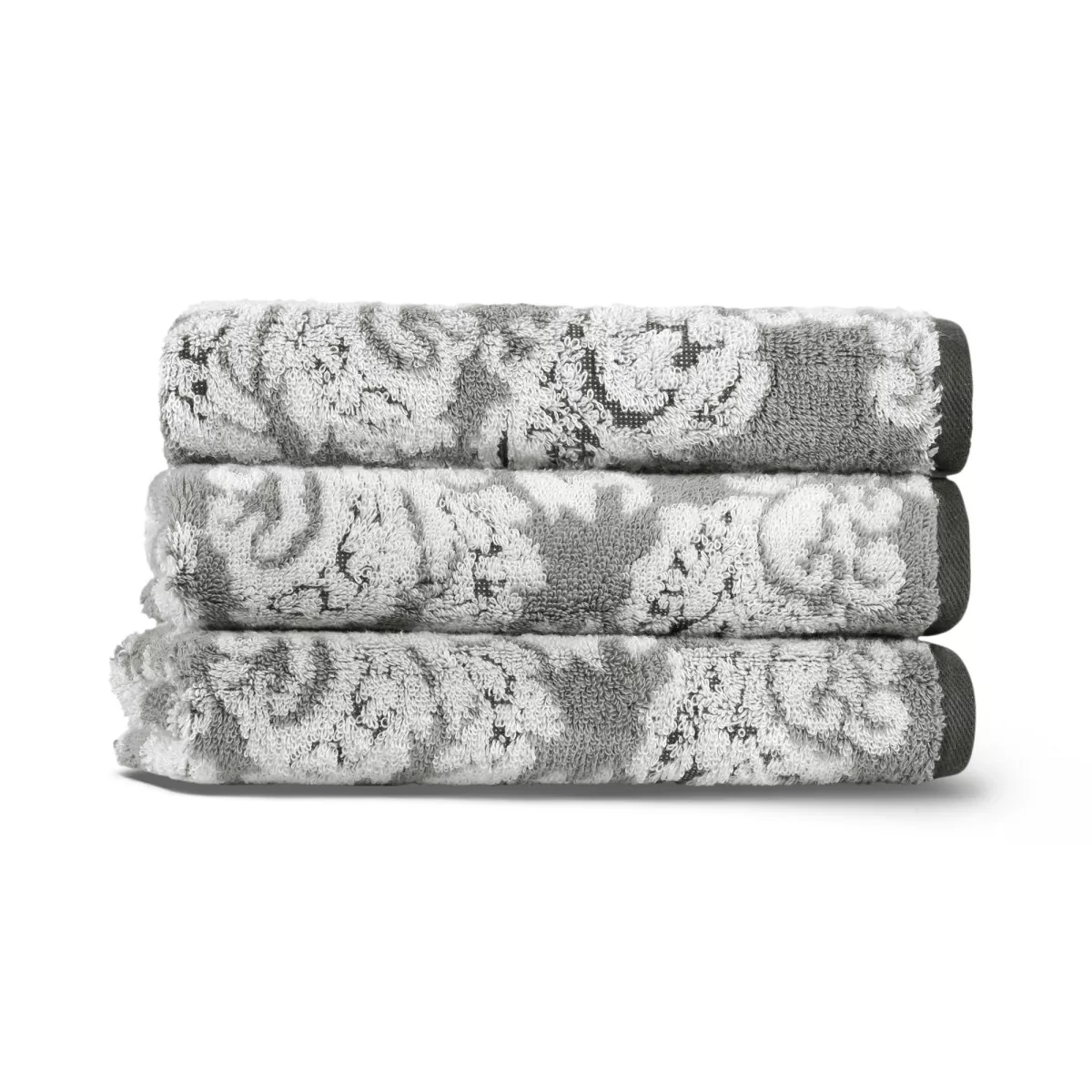 Пешкир Damask Yard Dyed - White, Grey