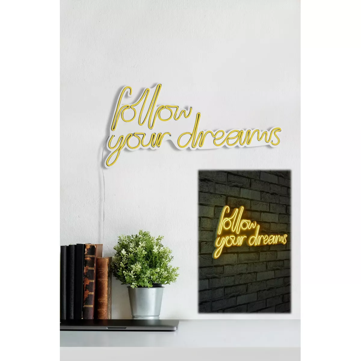 Ѕидна LED декорација Follow Your Dreams - Yellow