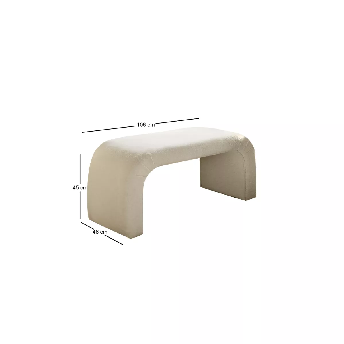 Табуретка Nu Bench - White