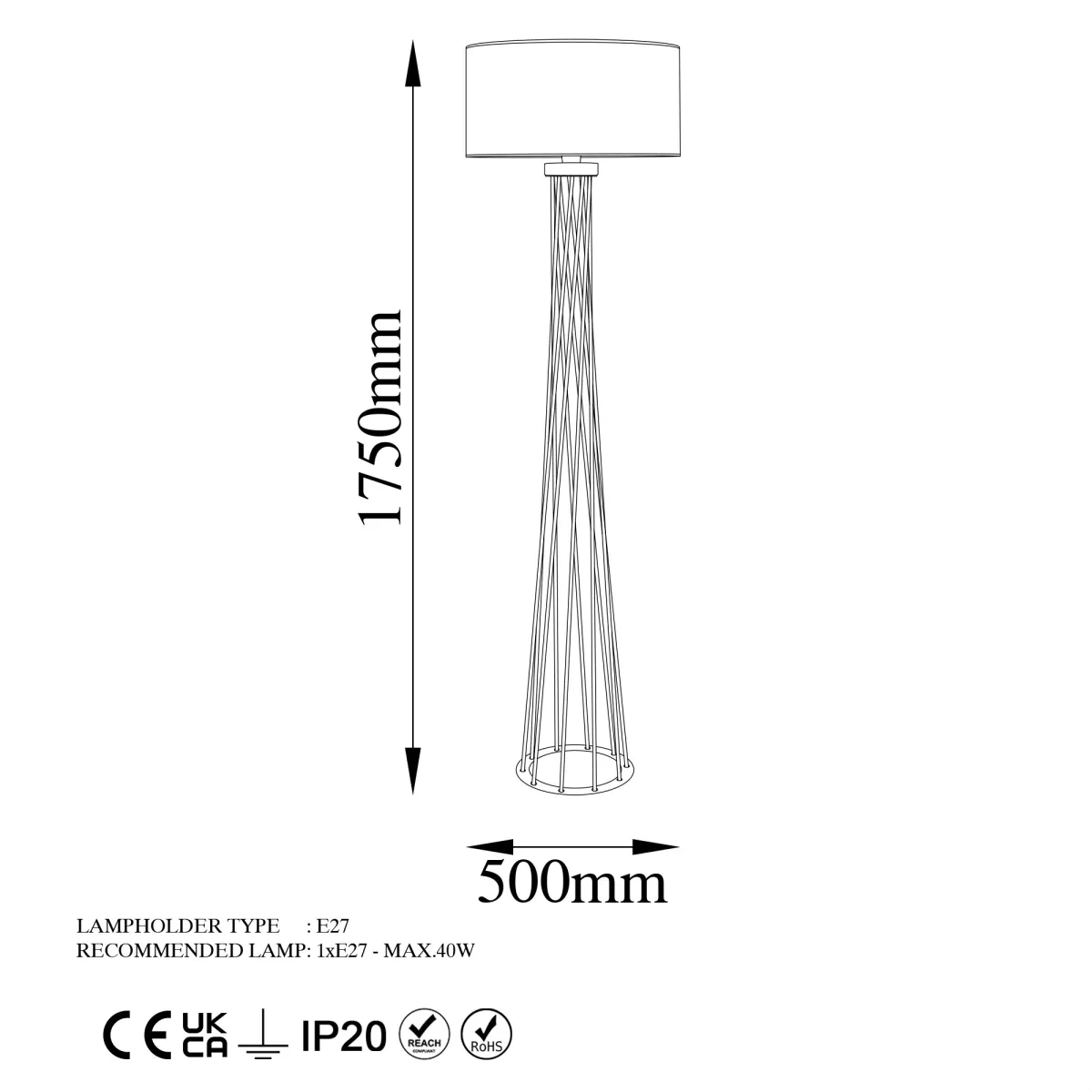 Подна ламба Tall - 13472