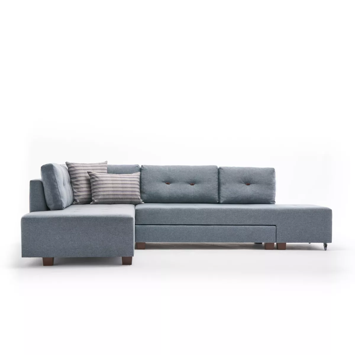 Софа Manama Corner Sofa Bed Left - Light Blue