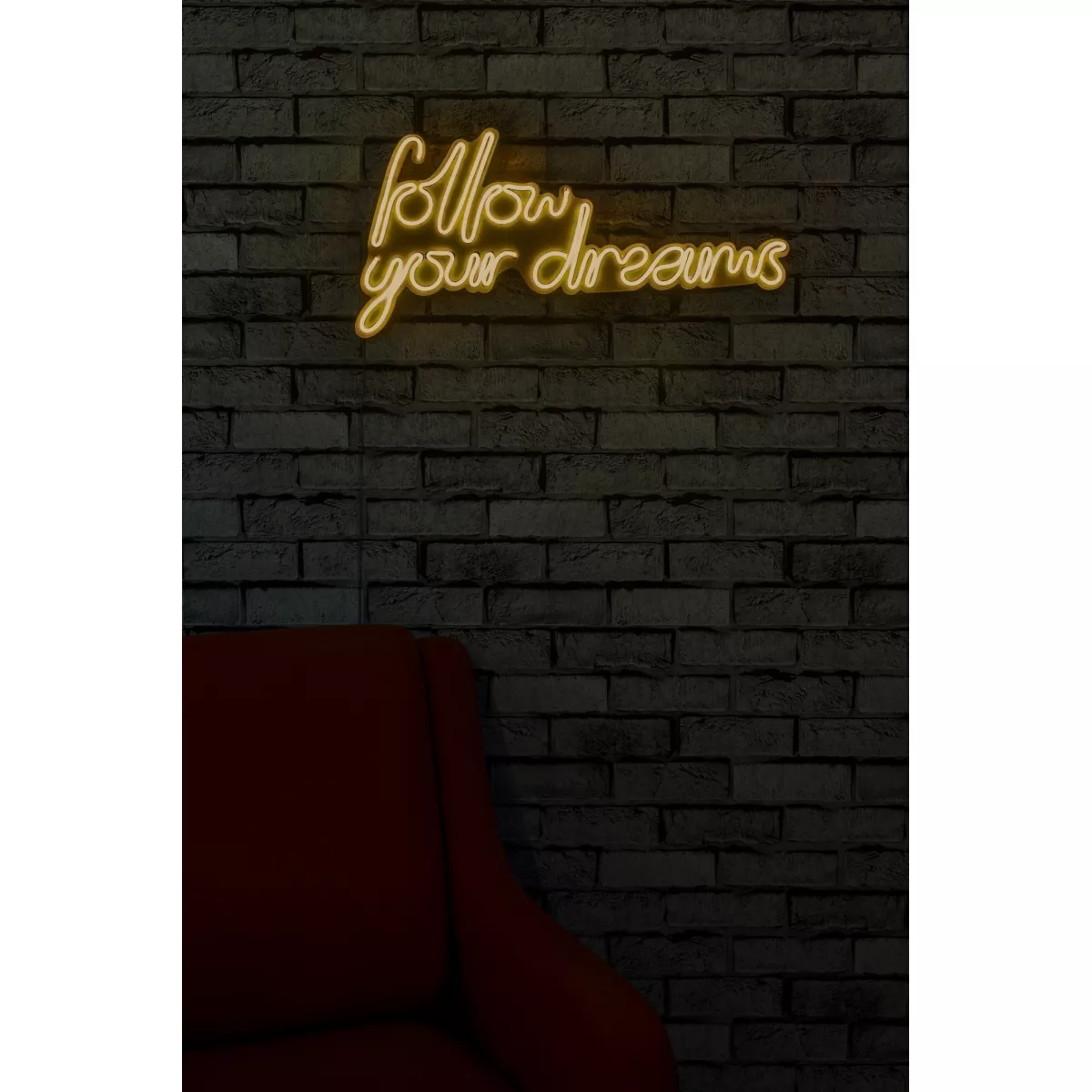 Ѕидна LED декорација Follow Your Dreams - Yellow