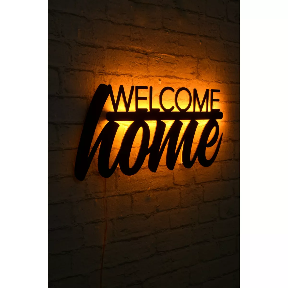 Ѕидна LED декорација Welcome Home - Yellow