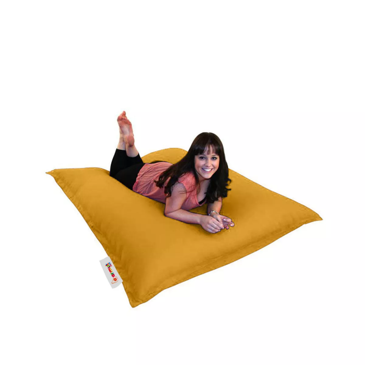 Bean Bag Cushion Pouf 100x100 - Yellow