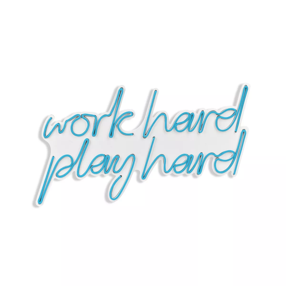 Ѕидна LED декорација Work Hard Play Hard - Blue