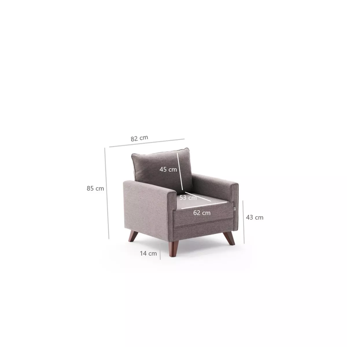 Софа Bella Armchair - Brown