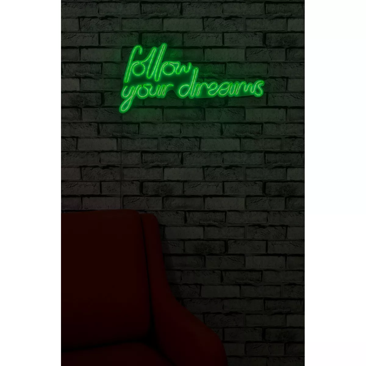 Ѕидна LED декорација Follow Your Dreams - Green