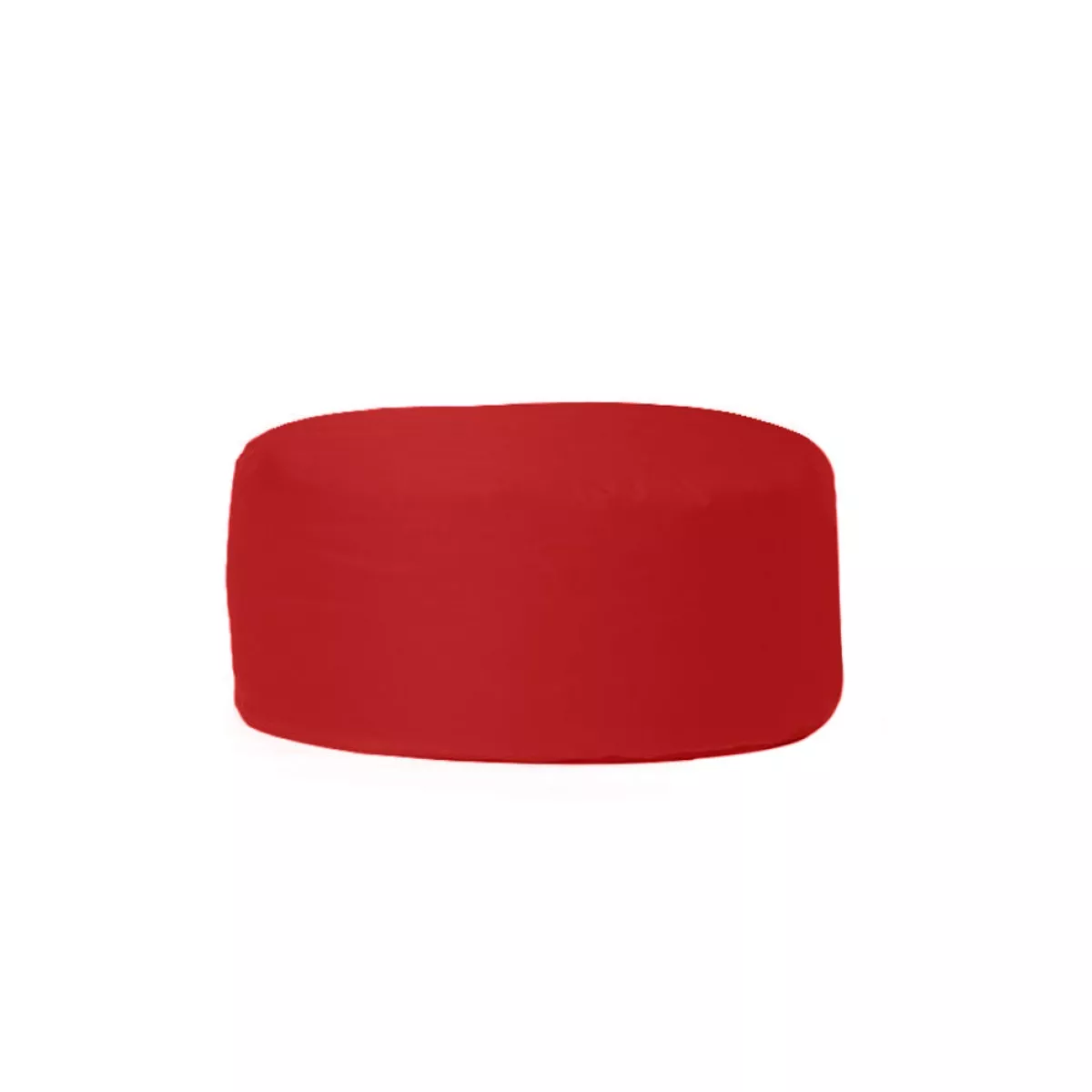 Bean Bag Round Pouf - Red