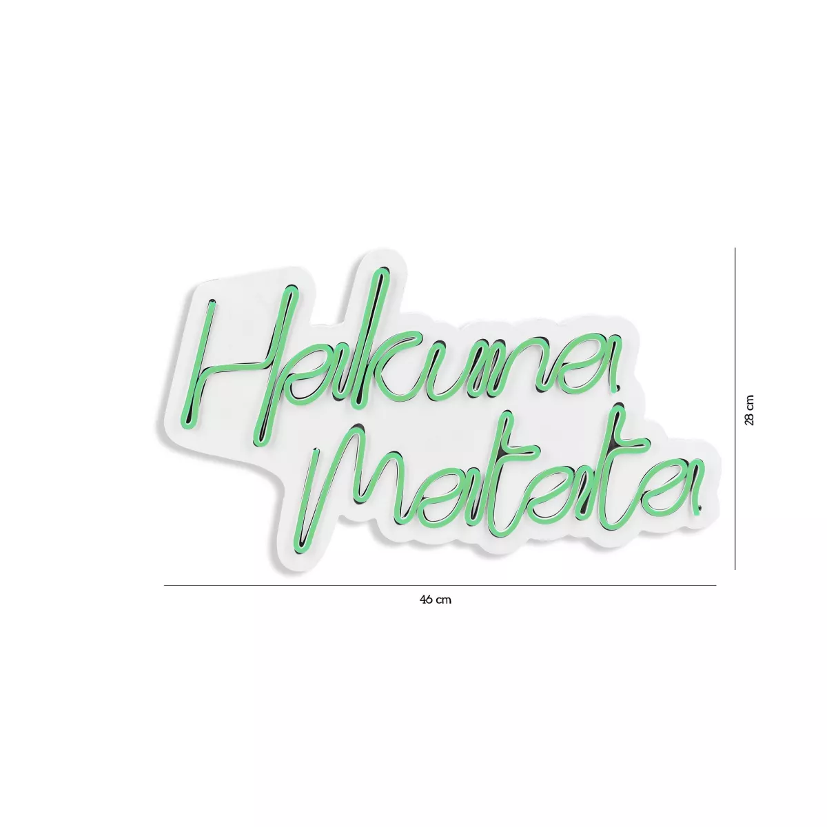 Ѕидна LED декорација Hakuna Matata - Green