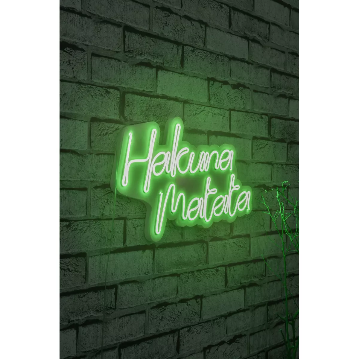 Ѕидна LED декорација Hakuna Matata - Green