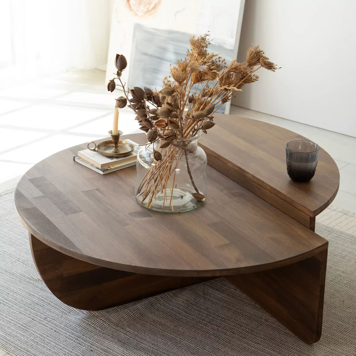 Клуб маса Podium Wood - Walnut