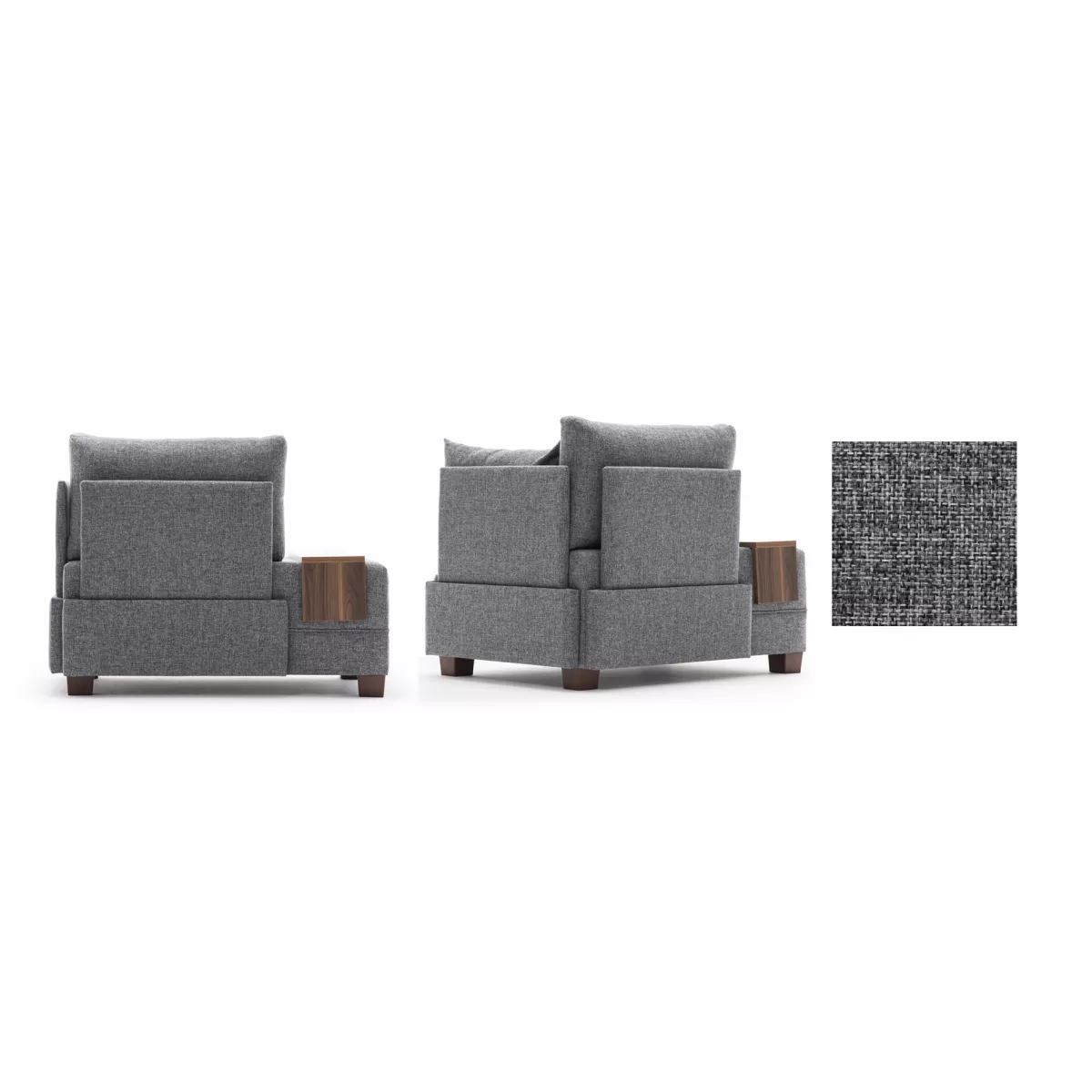 Софа Fly Armchair Right - Grey