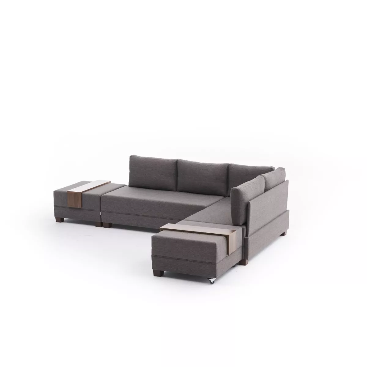 Софа Fly Corner Sofa Bed Right- Brown