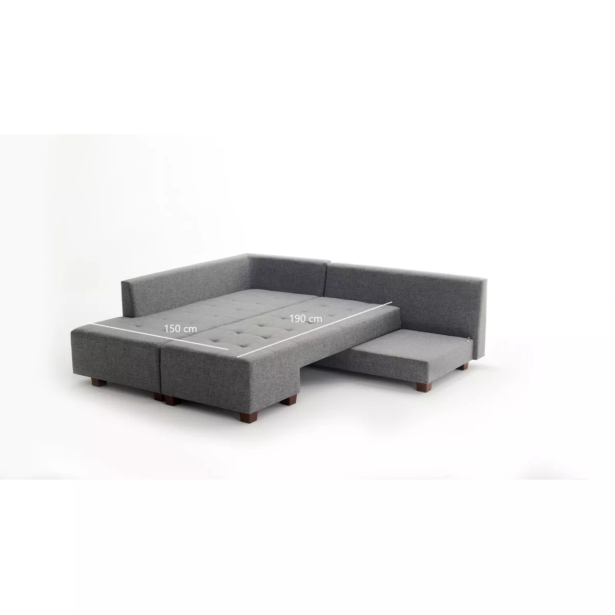 Софа Manama Corner Sofa Bed Left - Grey