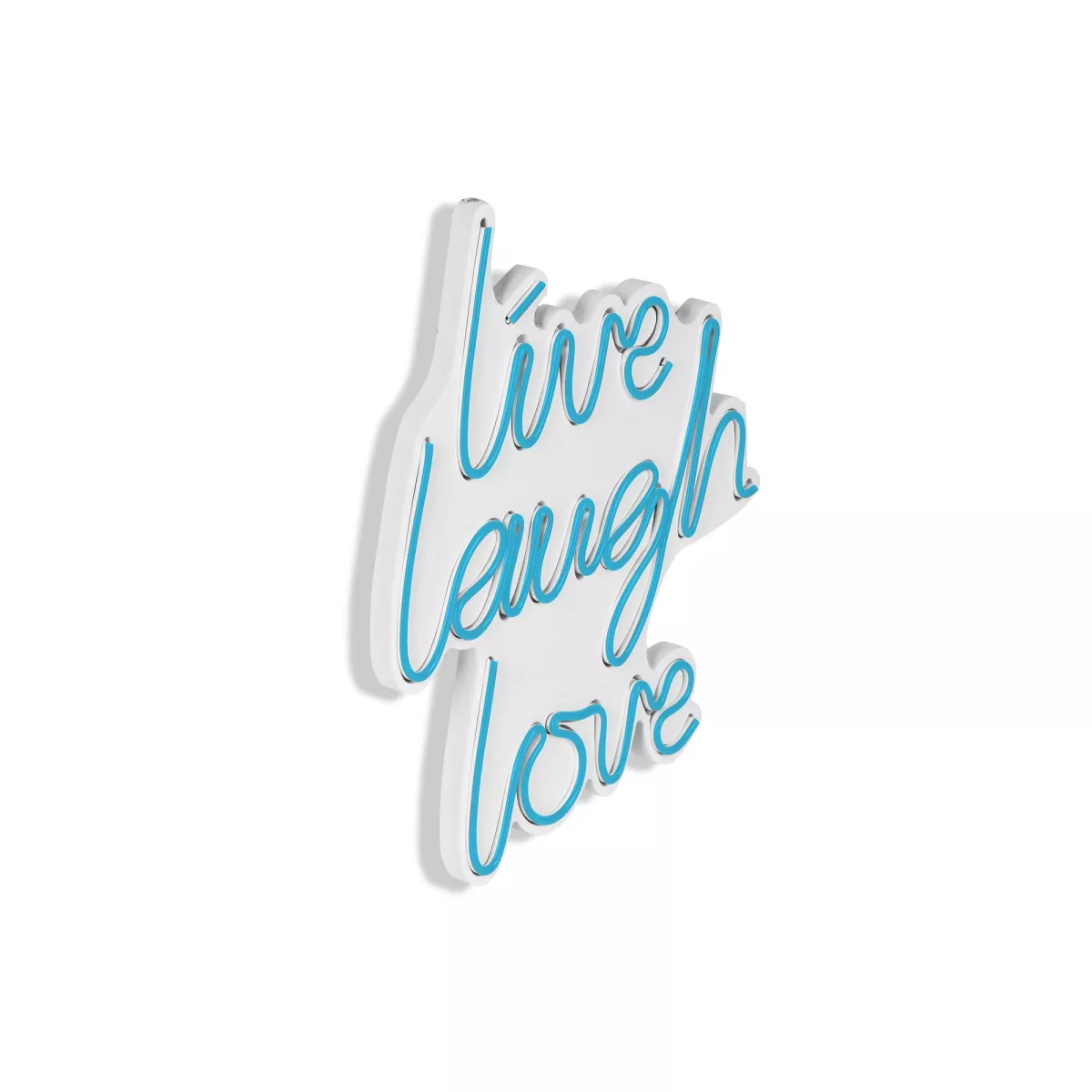 Ѕидна LED декорација Live Laugh Love - Blue