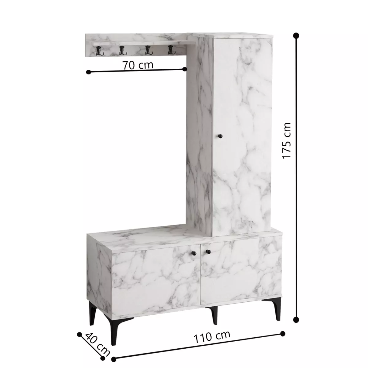 Закачалка Lex - Carrara Marble