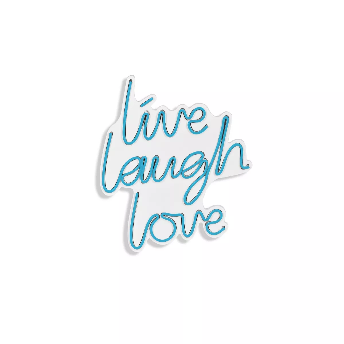 Ѕидна LED декорација Live Laugh Love - Blue