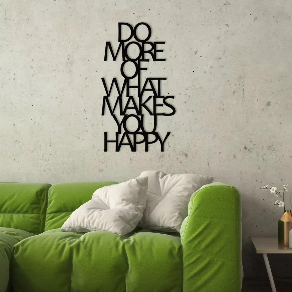 Метална ѕидна декорација Do More Of What Makes You Happy Metal Decor