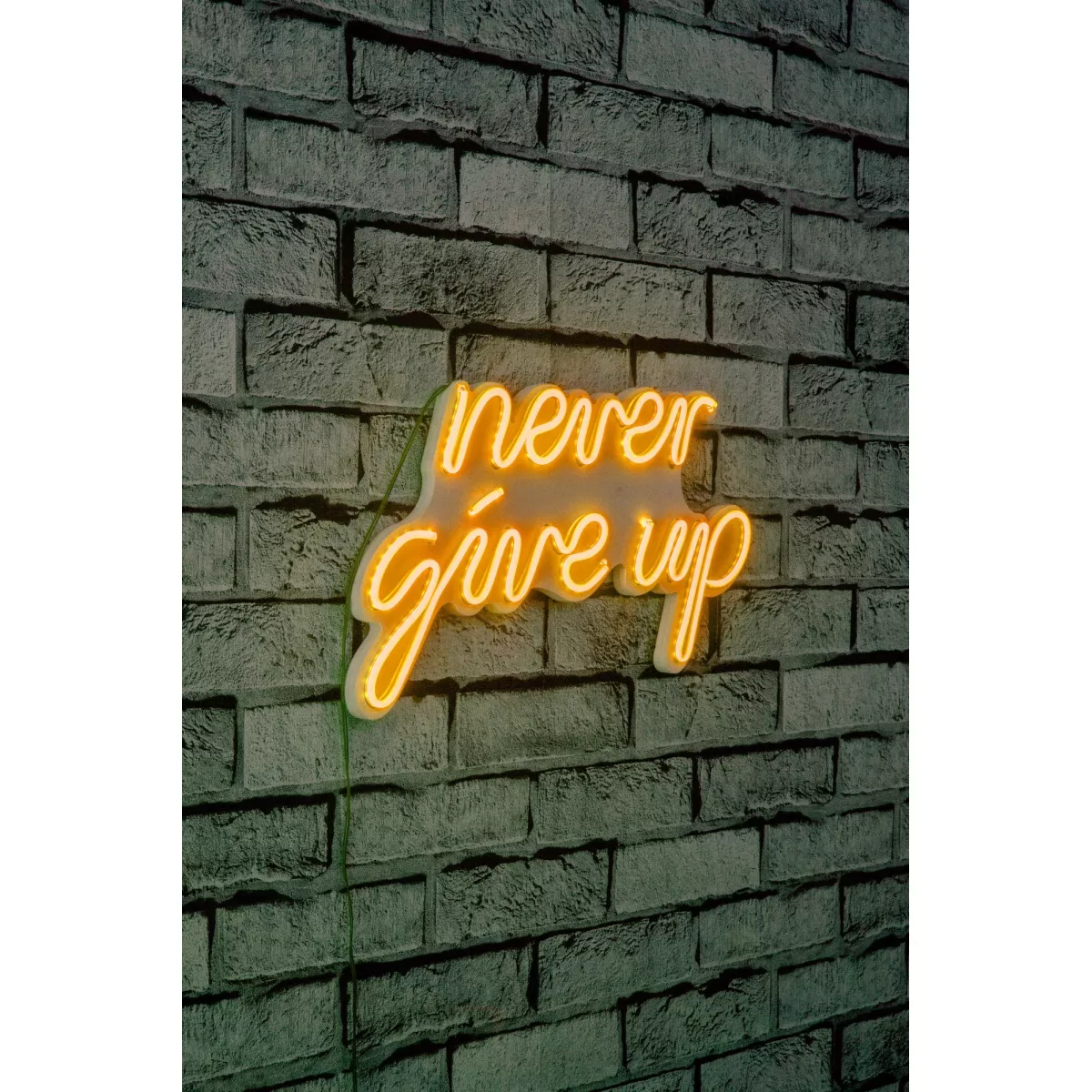 Ѕидна LED декорација Never Give Up - Yellow