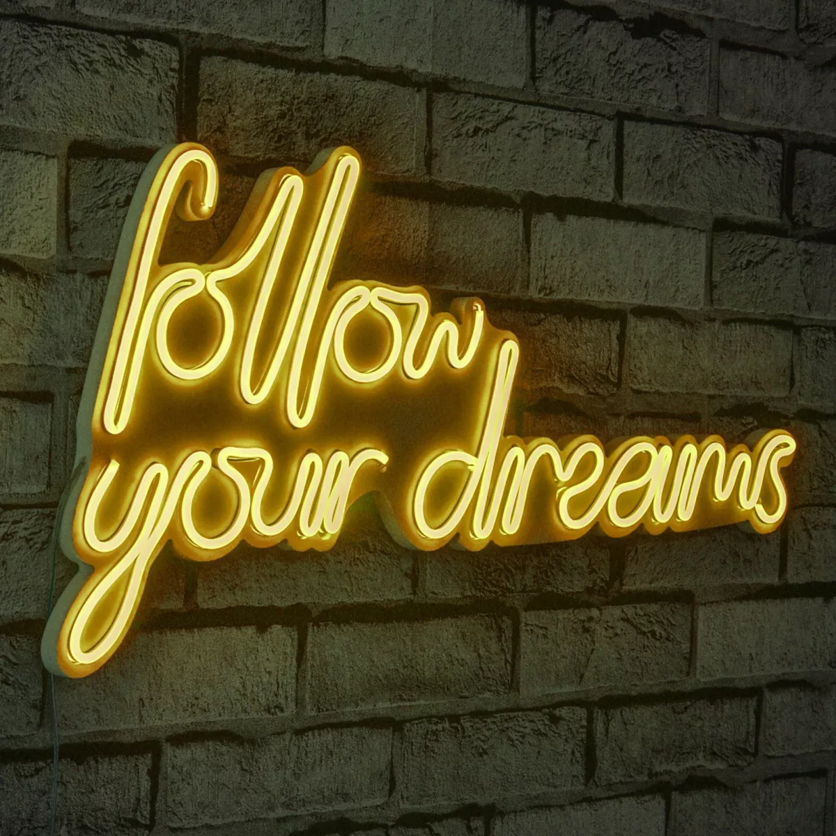 Ѕидна LED декорација Follow Your Dreams - Yellow