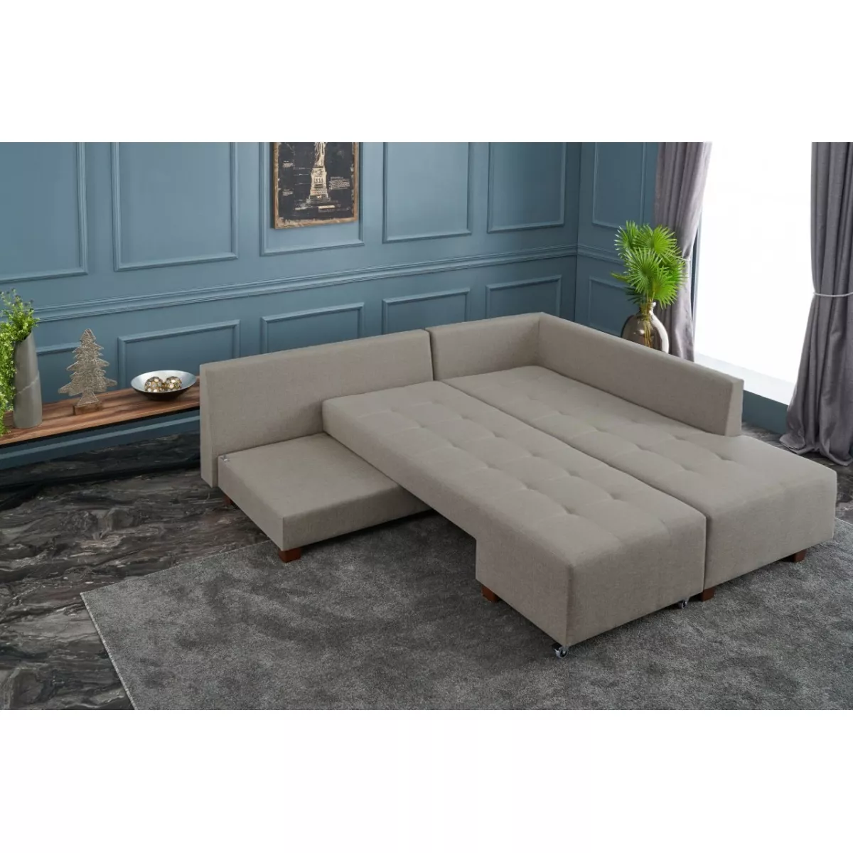 Софа Manama Corner Sofa Bed Right - Cream