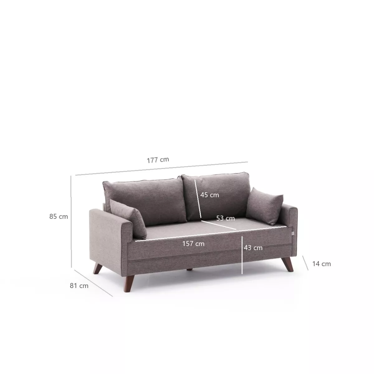 Софа Bella Sofa For 2 Pr - Brown