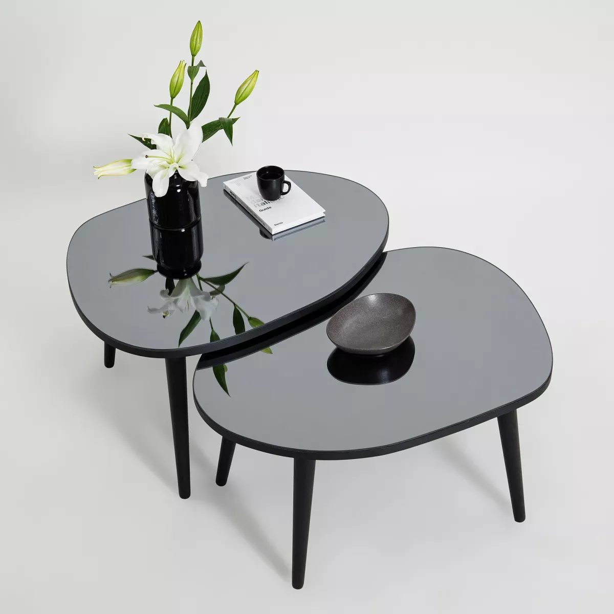 Клуб маса Gusto Set- Black, Fume